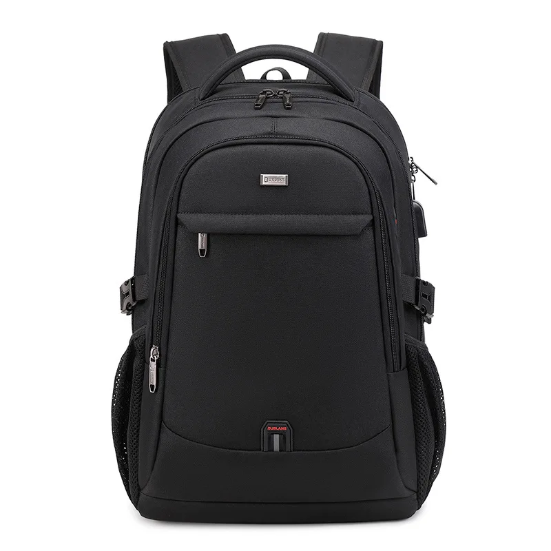

Рюкзак мужской для ноутбука большой вместимости, деловая водонепроницаемая сумка с USB-портом, износостойкие дорожные сумки из ткани Оксфорд