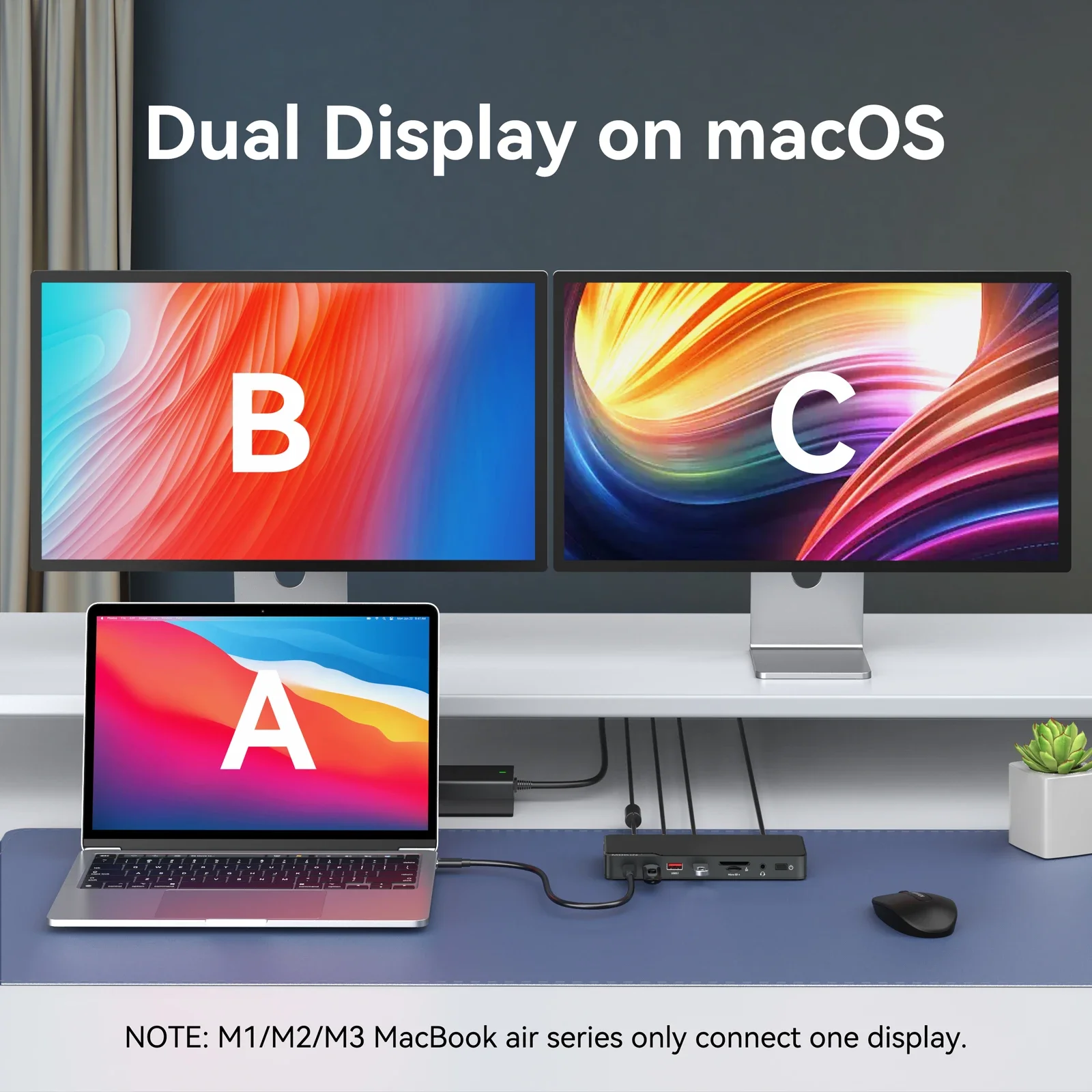 Фото Док-станция для ноутбука MOKiN Thunderbolt 4, 40 Гбит/с, USB 3,1, SD/MicroSD №3