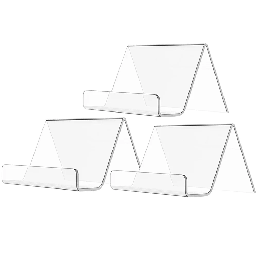 

3 Pcs Clear Small Purse Name Cards Holder Business Cards Organizer Name Cards Stand Table Name Holder Cards Holder