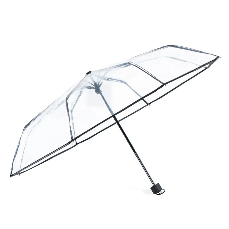 

Прозрачный автоматический зонт, женский складной зонт от дождя и солнца, ветрозащитные женские зонты от дождя, бесплатная доставка