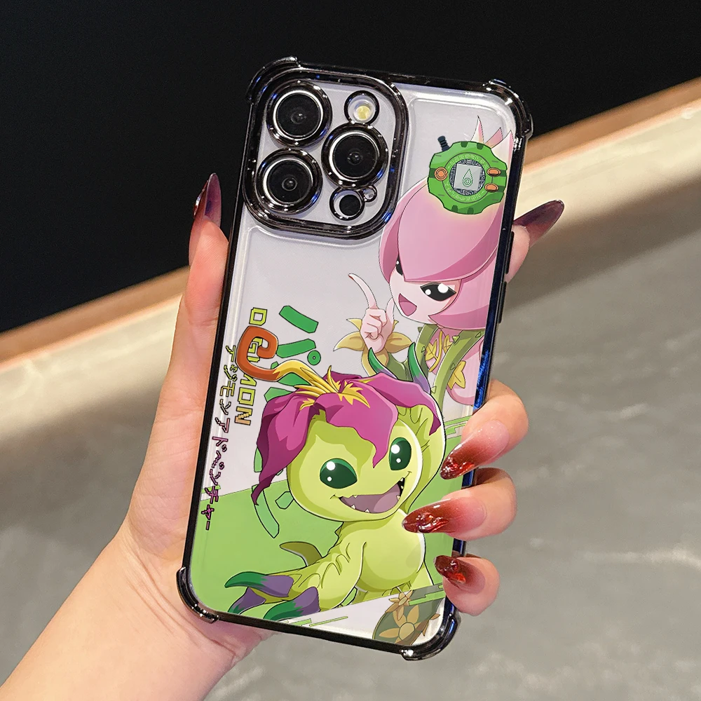 Чехол для телефона Digimon Angemon Gabumon Xiaomi Mi 15 14 13 Ultra Poco X7 X6 X5 X3 F5 F4 Pro 5G прозрачный мягкий