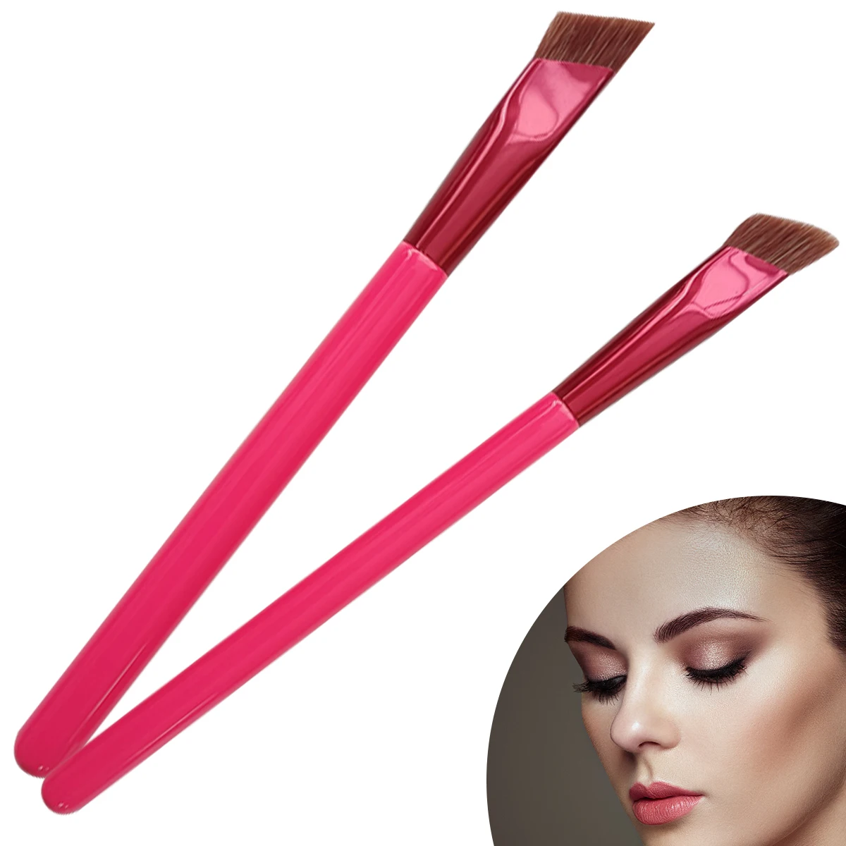 

2Pcs Eyebrow Brush Multifunctional Eye Brow Concealer Contour Brush Professional Eyebrow Brush Three-Dimensional Eyebrow Brush