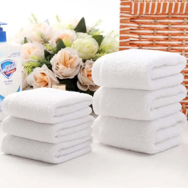 

5pcs/lot Good Quality White Face Baby Towel 30*30CM Small Hand Towels Kitchen Hotel Restaurant Kindergarten Beauty Salon Towel