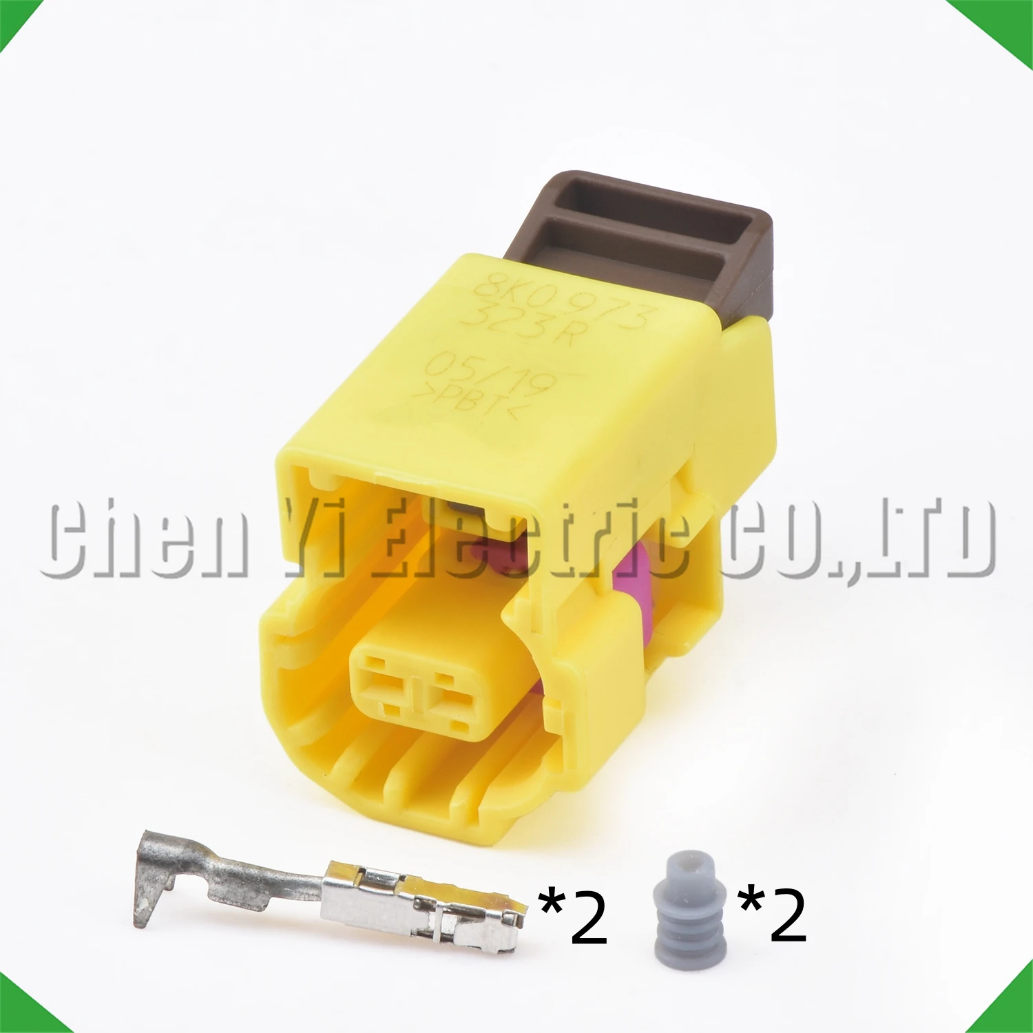 

2-контактный автомобильный водонепроницаемый разъем датчика, разъем жгута проводов 8K 0973323 R для VW Audi A4 A5 A6 A8 Q3 Q5 Porsche