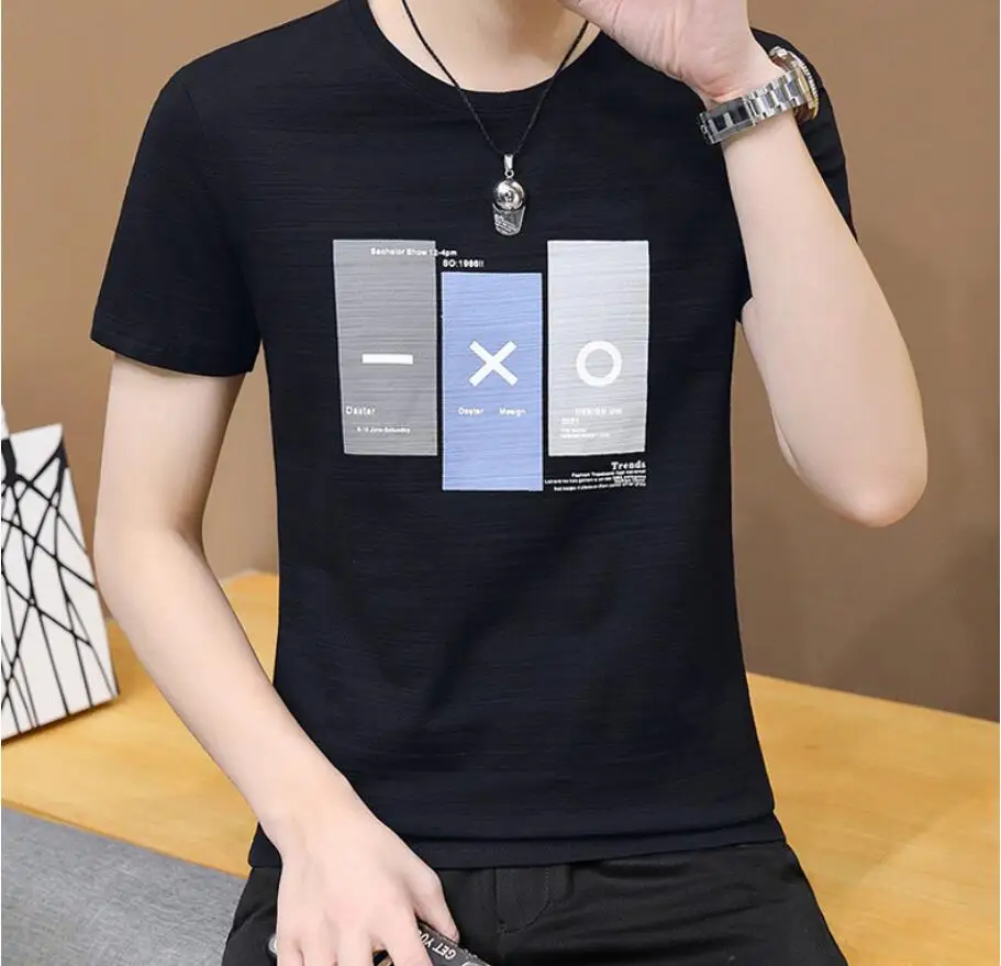 

Мужская хлопковая футболка, Повседневная футболка в уличном стиле, Новинка лета 2022