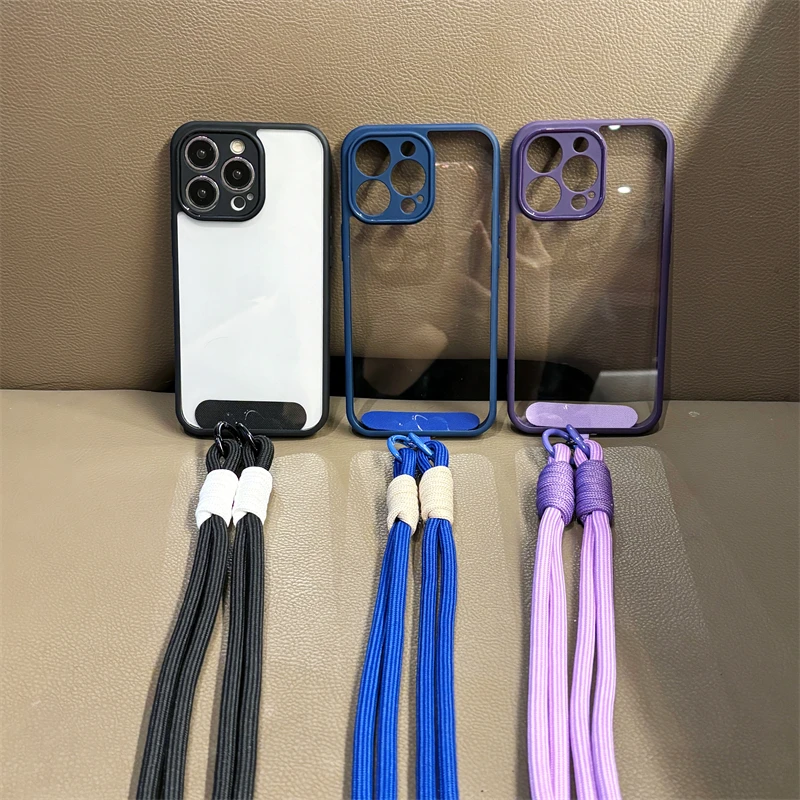 Фото Чехол Moto Edge 60 50 для Motorola Egde 60 Stylus 60S 50 Fusion Pro Ultra 40 S50 Neo E14 E15 ThinkPhone 25, акриловый чехол с ремешком №1