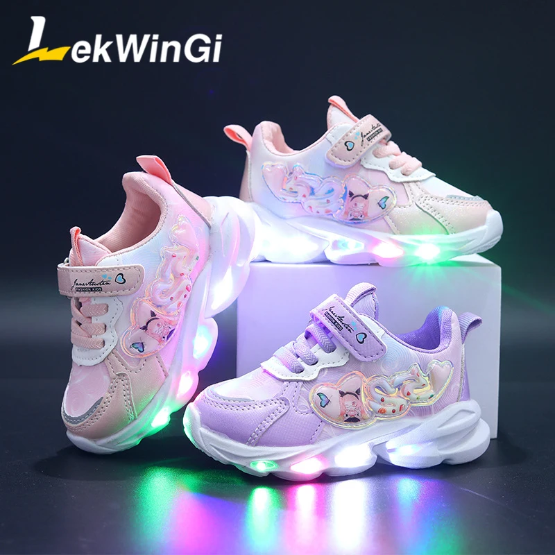 

Size 21-30 Glowing Sneakers Baskets LED Slippers Sport Children Casual Shoes Kids Boy Girl Children LED Shoes with Light Up Sole