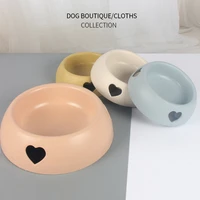 pet supplies dog bowl rice bowl plastic love single bowl pet bowl cat food bowl