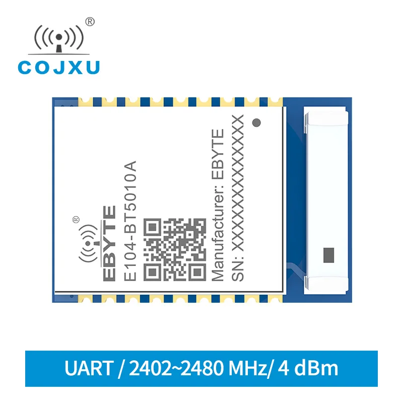 

Cojxu Ble5.0 nRF52810 модуль Bluetooth IoT E104-BT5010A керамическая антенна UART последовательный порт для модуля BLE 4 дБм SMD приемопередатчик