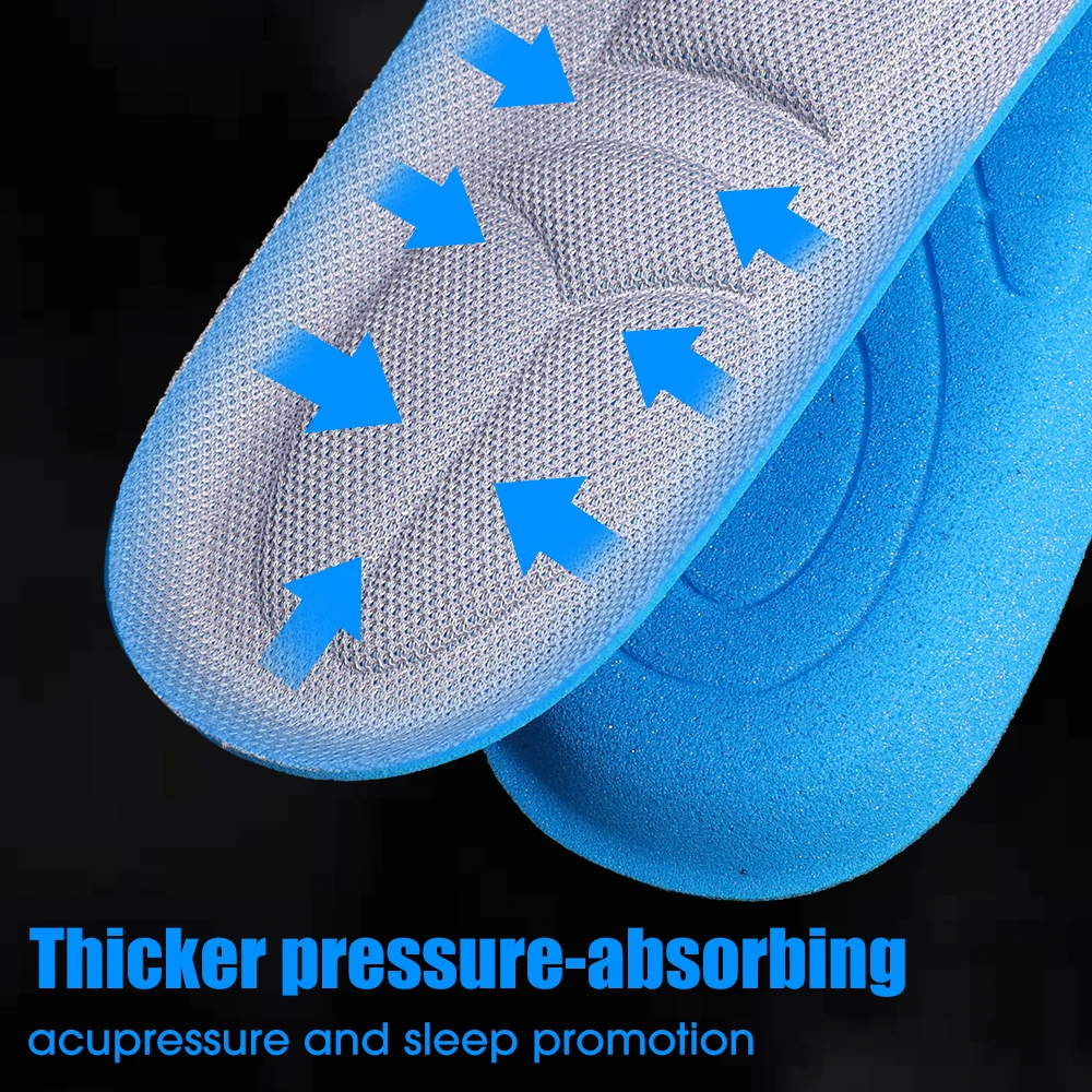 4pcs Memory Foam Insoles for Shoes Sole Deodorant Breathable Cushion Running Insoles for Feet Man Women Orthopedic Shoes Sole