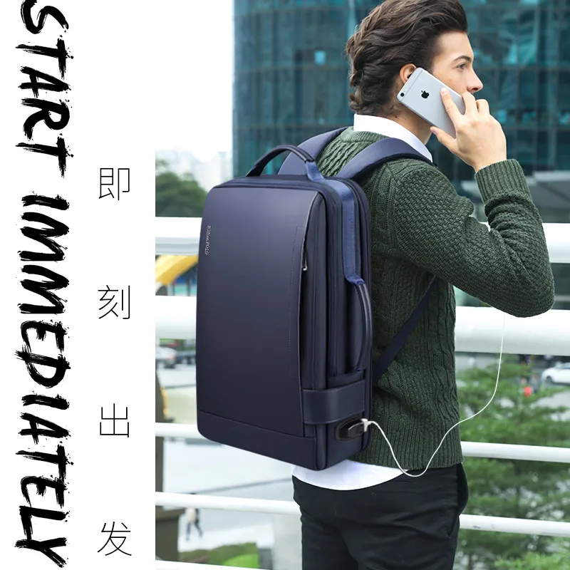 Leisure men's backpack business trip work backpack large capacity laptop bag student schoolbag