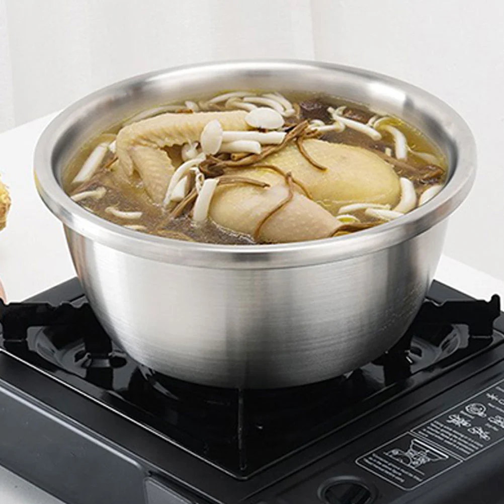 

Salad Bowl Lid Fruit Washing Pot Home Egg Mixing Dough Multi-purpose Storage Food Serving Container
