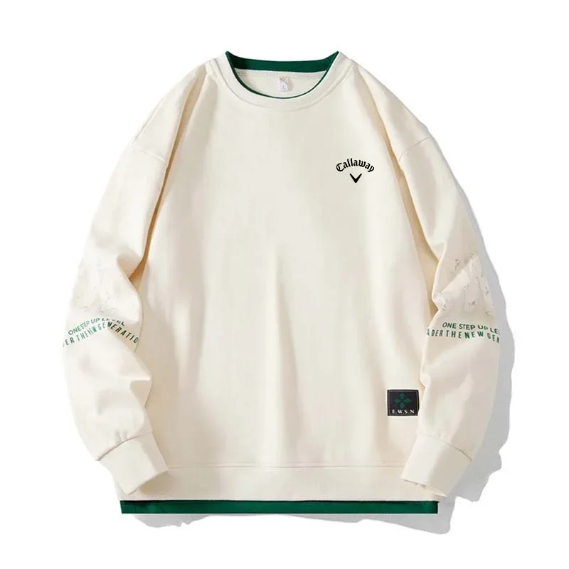 

Толстовка мужская с круглым вырезом, Свитшот в стиле хип-хоп, одежда для гольфа, Свободный пуловер, уличная одежда, повседневный свитшот, весна-осень