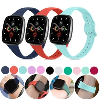 slim watch band for fitbit versa 3 strap silicone wristband replacement sports bracelet for fitbit sence smartwatch accessories