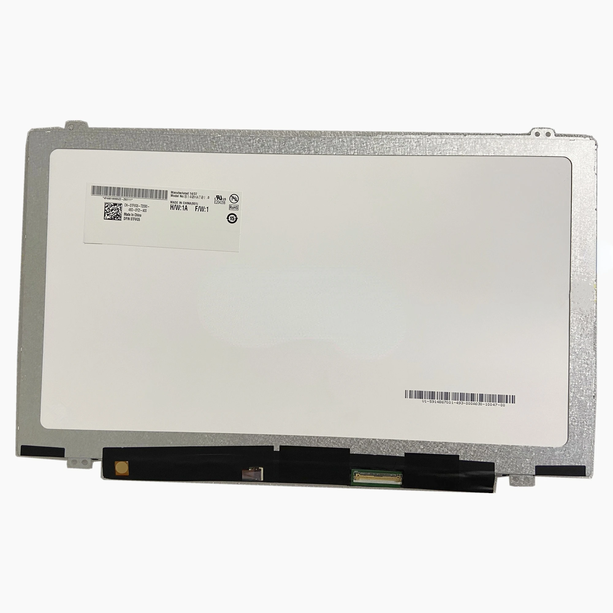 

B140HAT01.0 14,0 ''дигитайзер сенсорного ЖК-экрана ноутбука Dell 1920*1080 EDP 40 контактов DP/N: 0TFVG5