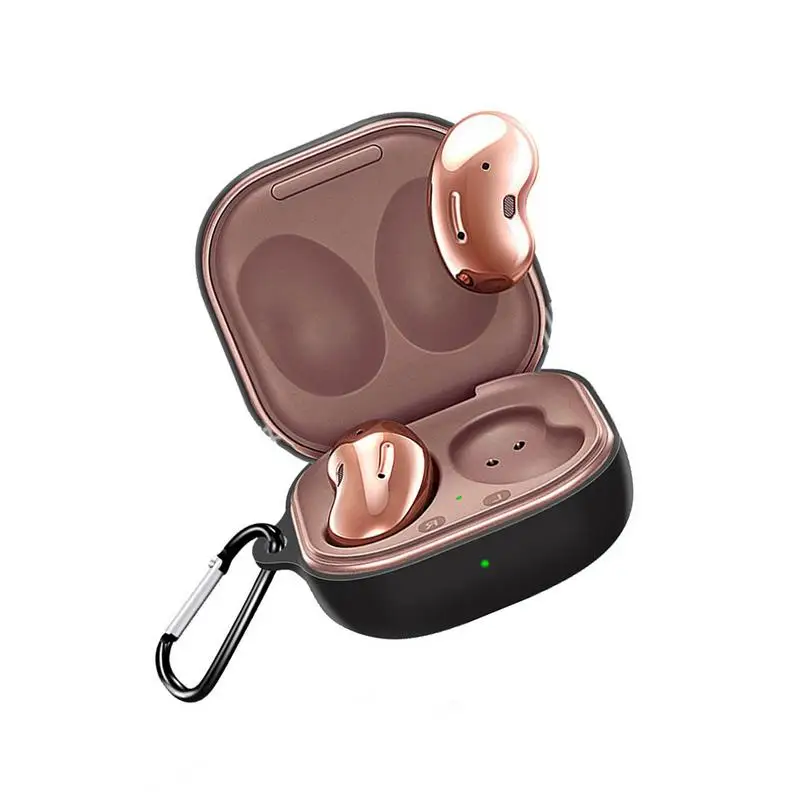 

Silicone Protective Case For SamsungGalaxy Buds Live Blue-tooth Wireless Earphone Headset Protector With Buckle Shell Accessory