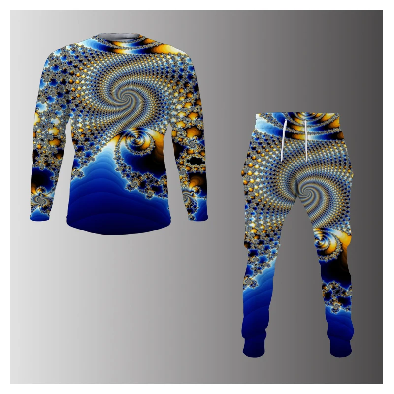 

Мужские повседневные костюмы из 2 предметов, мужской спортивный костюм с круглым вырезом, брюки, спортивная одежда, мужская одежда с высокок...