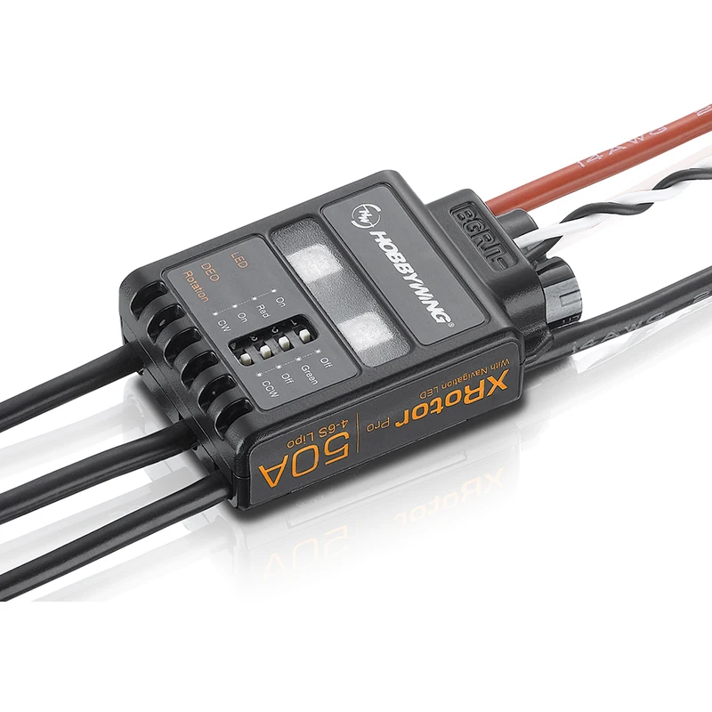 Фото Контроллер скорости Hobbywing XRotor Pro 50A 4-6S, бесщеточный ESC многовинтовой пневматический прибор «сделай сам» для РУ дрона Heli №4