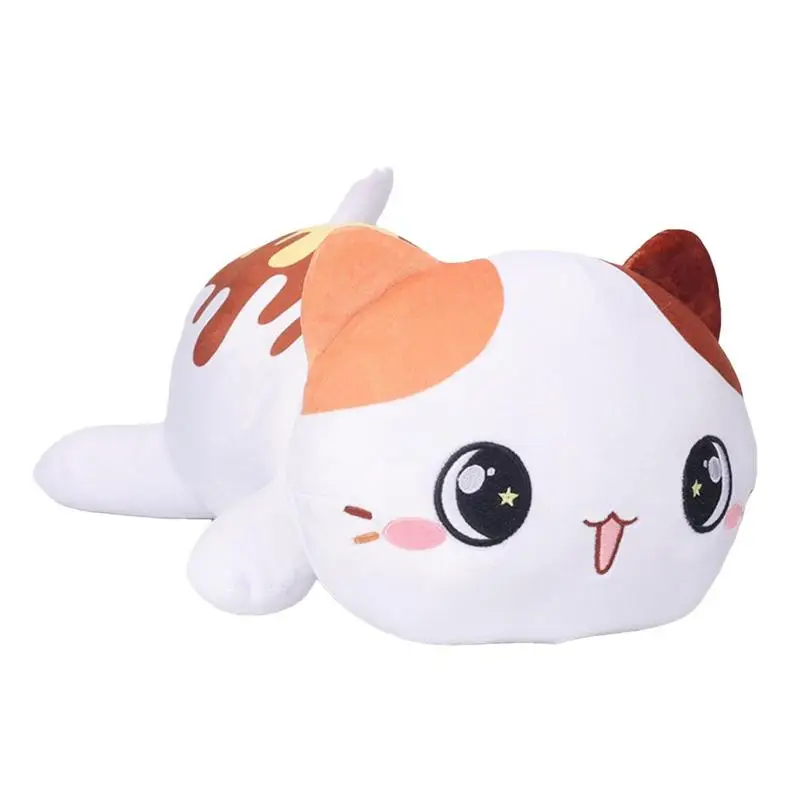 

40cm Soft Animals Cartoon Cat Pillows Cushion Lovely Stuffed Animal Kitten Plush Toy Birthday Gift For Kids Adults