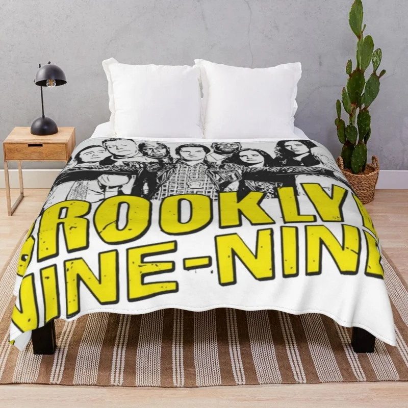 

Brooklyn 99 Crew Logo Blanket Fce Spring/Autumn Breathable Unisex Throw Thick blankets for Bedding Sofa Office