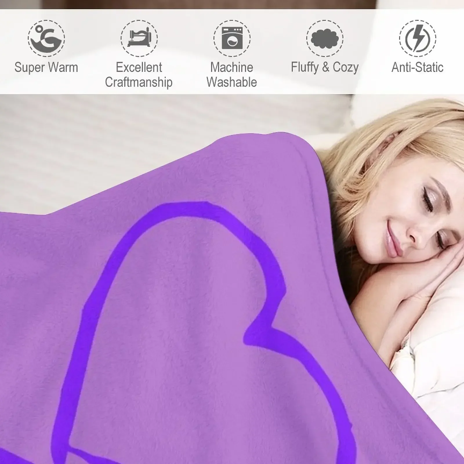 Одеяло Хоррольд и фиолетовый карандаш Покрывала на кровать Одеяла