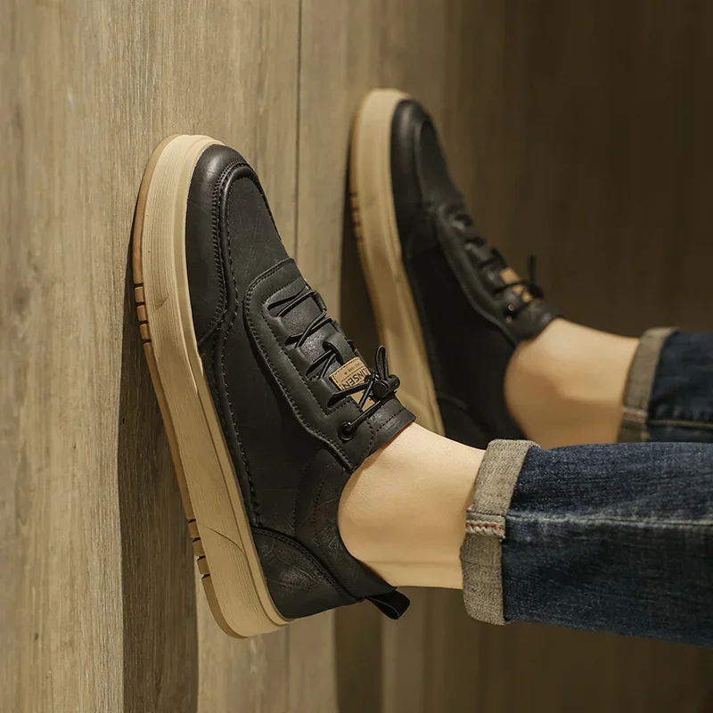 Уличная кожаная обувь в стиле ретро мужская весенне-осенняя деловая рабочая
