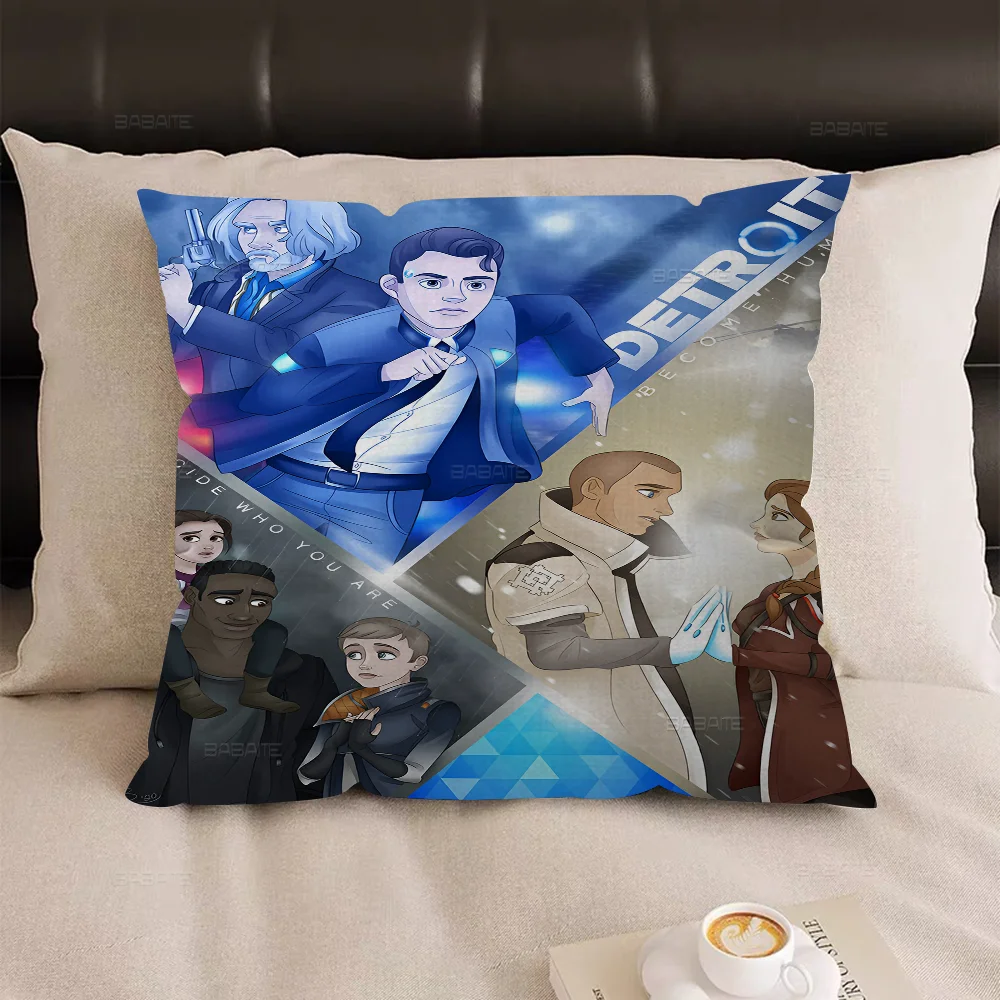 Наволочка Detroit Become Human в стиле аниме Toon подарочный чехол для подушки спальни дома