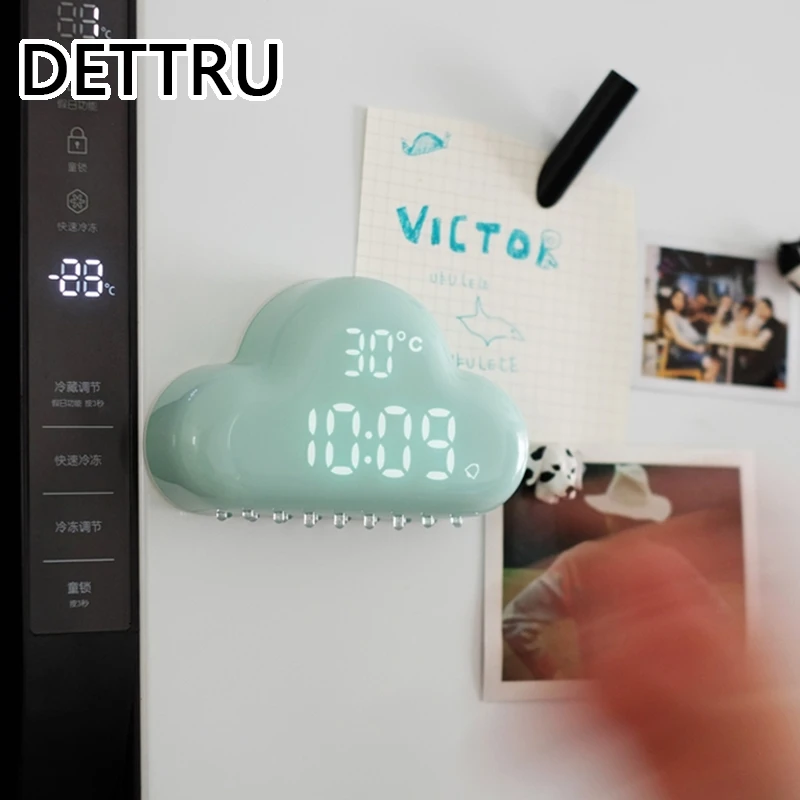 

Светящиеся Электронные USB цифровые часы-облако со светодиодной подсветкой, интеллектуальные часы с отображением времени, температуры и дат...