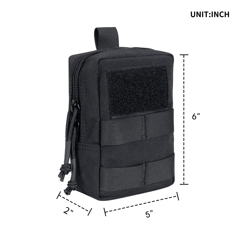 Тактическая сумка для инструментов Molle Waist Bags для экстренных случаев на открытом воздухе EDC Pouch Phone Pack Sports Climbing Running Accessories on.