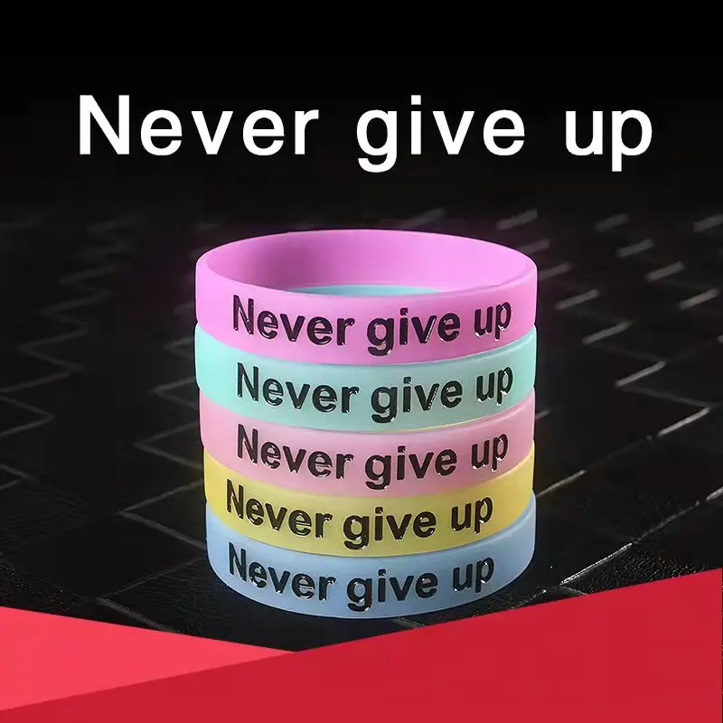 

Night Glow Mix Color Hand Wristband Silicone Bracelet Simple Waterproof Sports Wristband Fashion Accessories for Men Women