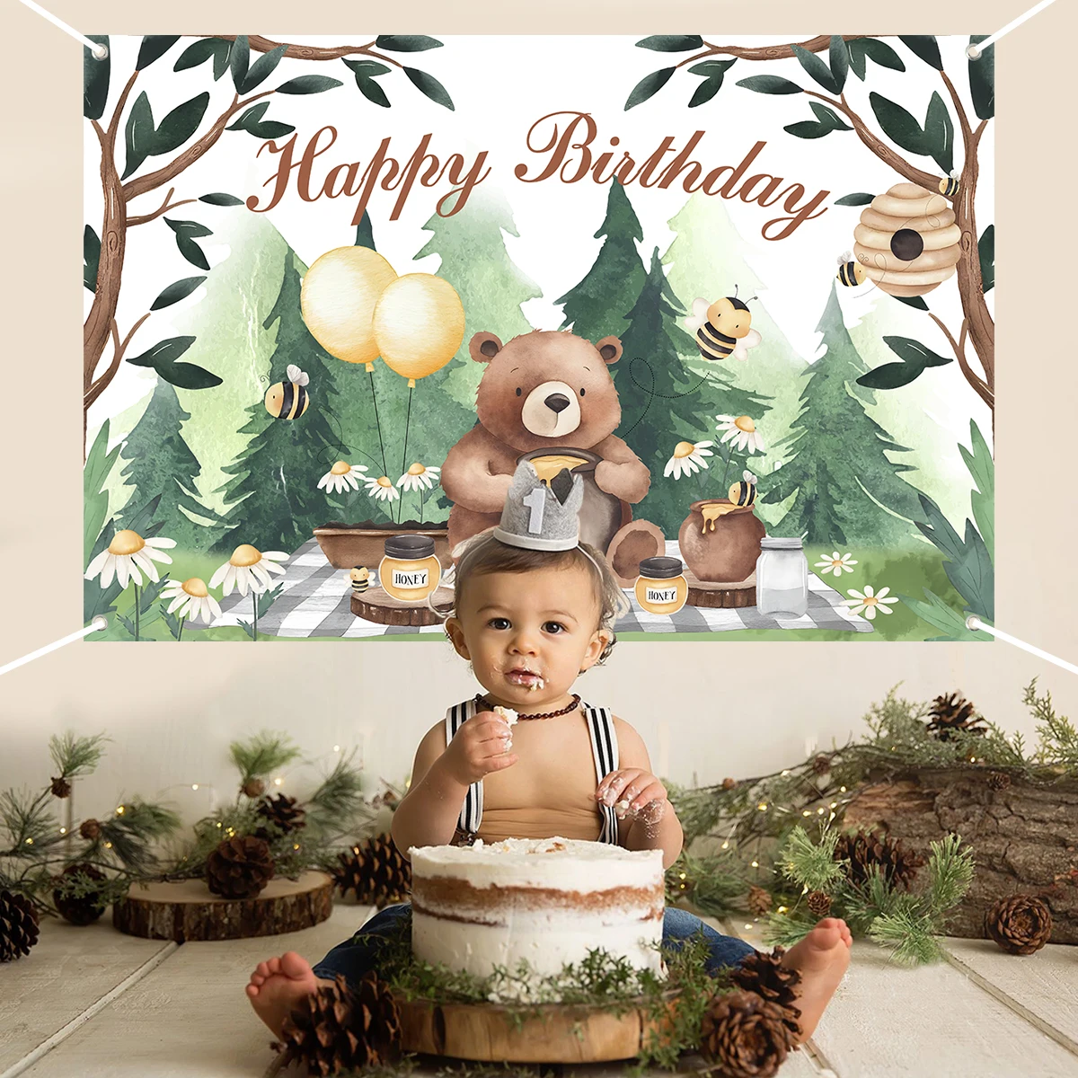 Декорации в виде джунглей и животных декорации диких сафари дня рождения Фотофон