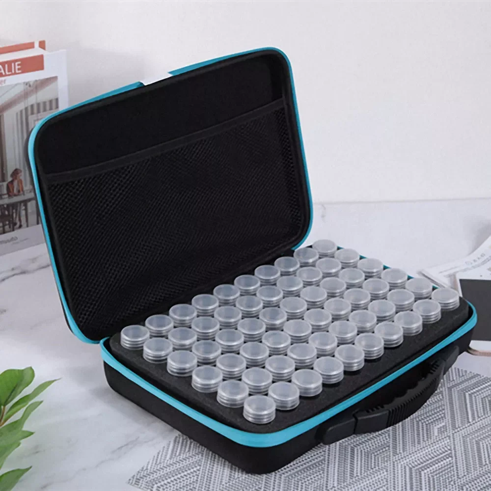 

Diamond Painting Storage Box Container Diamond Painting Jewelry Nail Drill Holder Organizer Case Embroidery Tool 15/30 Bottles