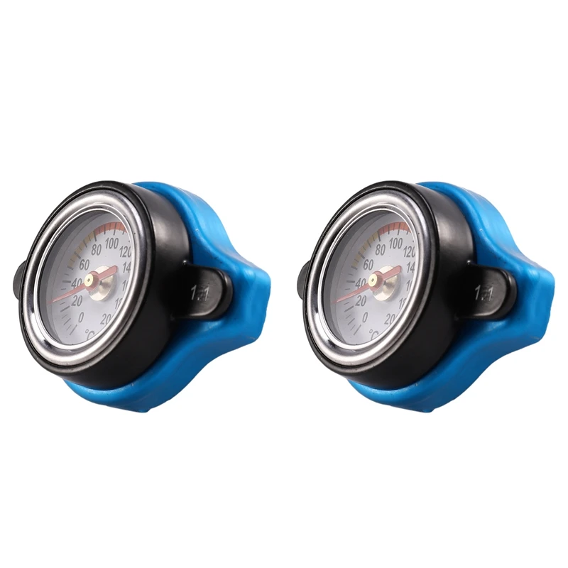 

2X Car Motorcycle Styling Thermo Radiator Cap Tank Cover Water Small Head 1.1 Bar