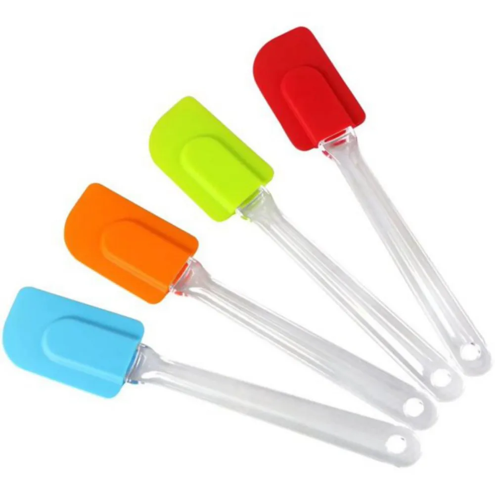 

4pcs/Set Silicone Baking Spatula Heat-Resistant Non-stick Cooking Kitchen Utensils Non-deformable Soft Baking Spatula