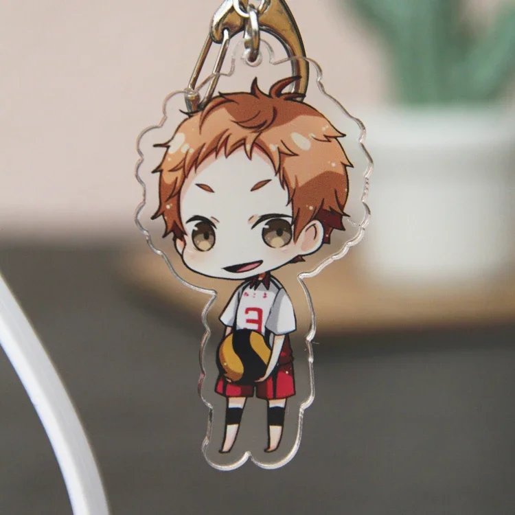 Игра Haikyuu! Брелок для косплея Kunimi Akira Yaku Morisuke аниме