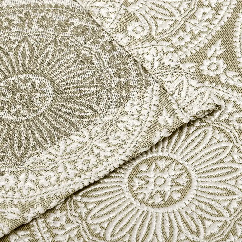 

Jacquard Curtains Set of 2 with Grommet Top Header