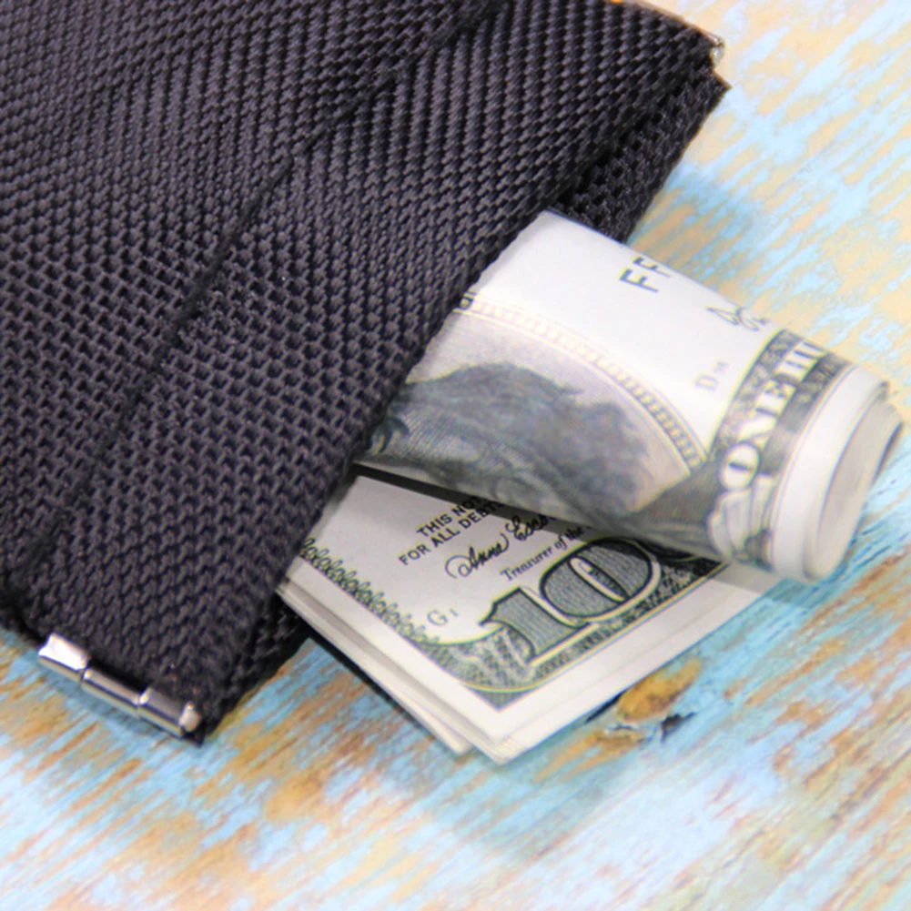 Black Coin Purse Small Earphones Wallet Bag Key Business Credit Card Holder Money Change Pouch Zipper Women Men Kids Girl