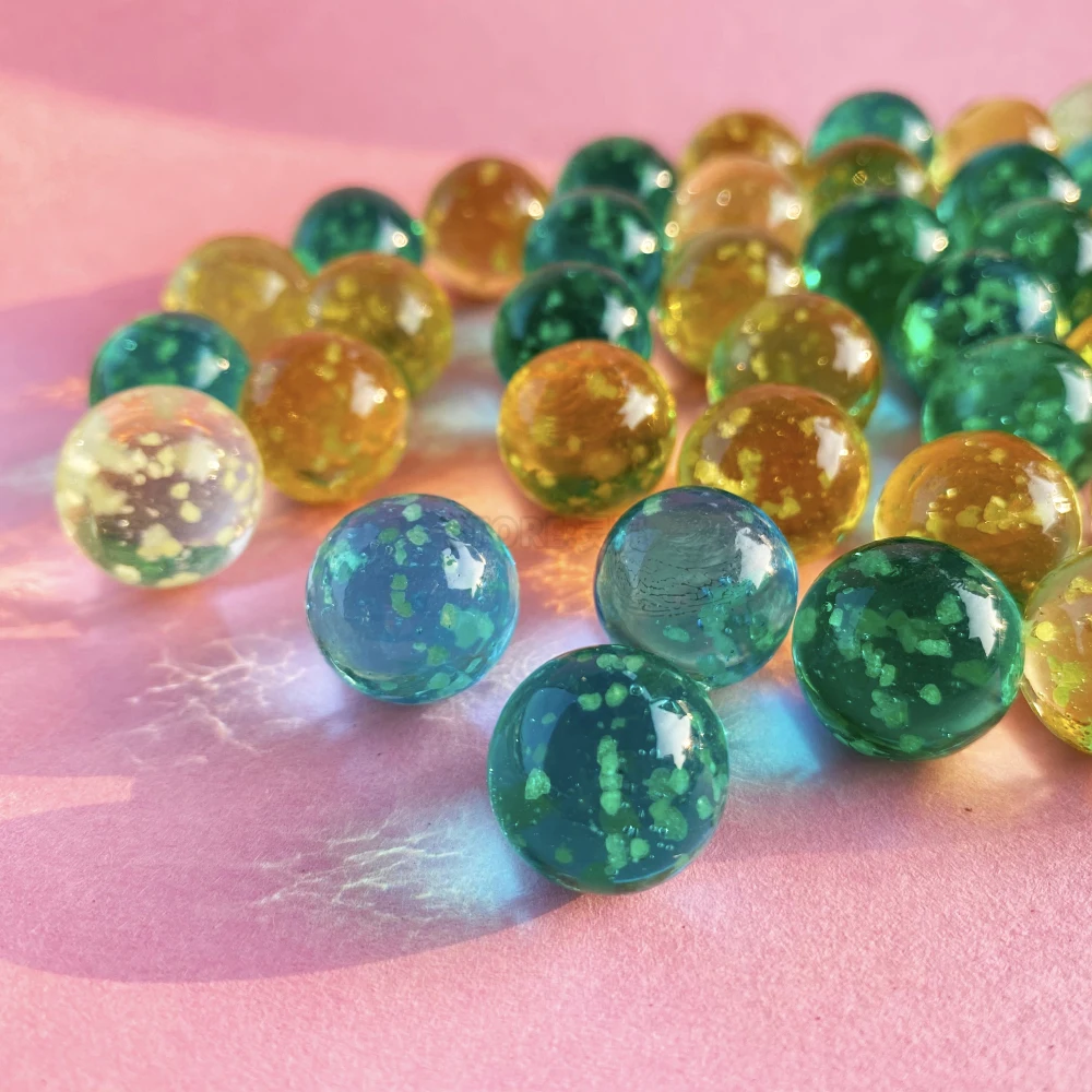 _ 16 мм стеклянные Мраморные Шарики светящиеся мячи китайские шарики пинбол