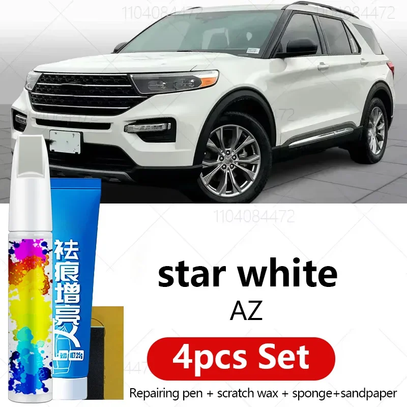 

Ручка для ремонта автомобильной краски для Ford Explorer 1991-2025 гг., аксессуары для ремонта царапин, 4 шт., белый AZ, черный UM, синий B3, серый M7, красный D4
