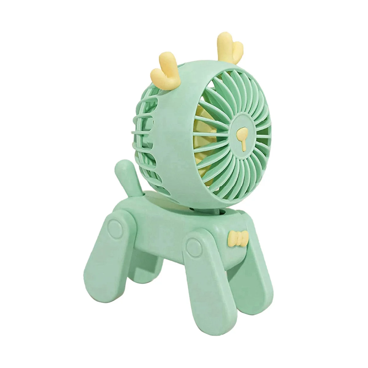 

Small Fan Table Fan Stable Standing Desktop Mini Fan Adult Children Outdoor Travel Can Be Used(Green)