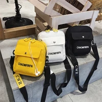 canvas bag bags for women 2022 new luxury type cross bag student shoulder letter solid color leisure headset backpack female