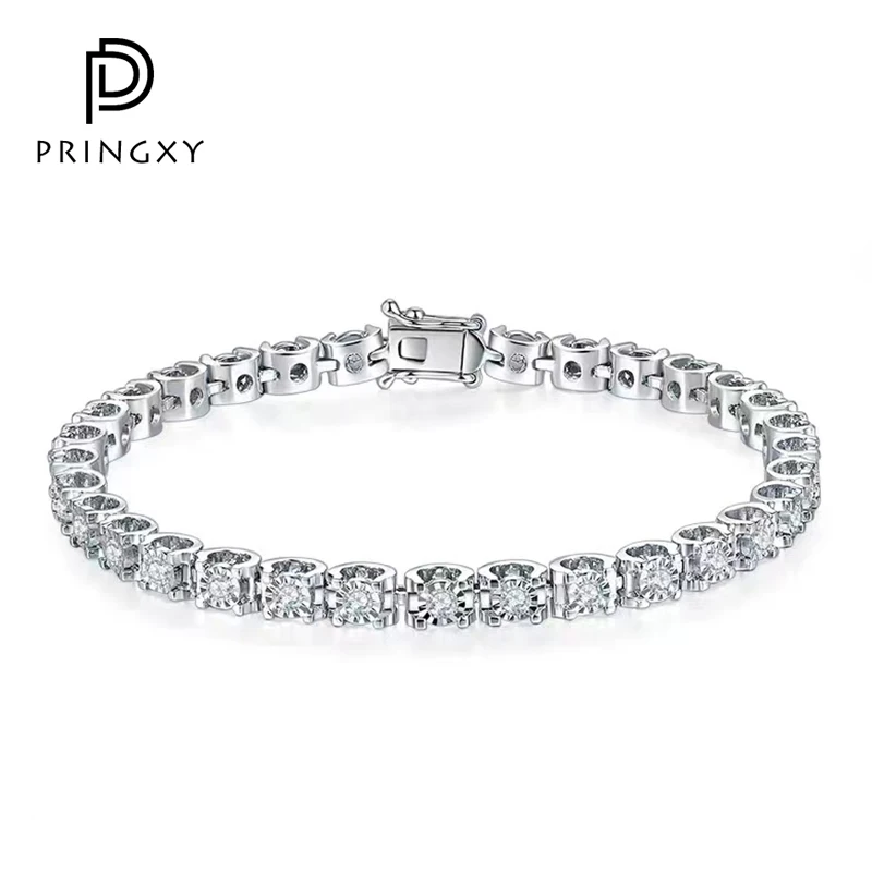 

PRINGXY 100% 925 Sterling Silver Bull Head 5A Zircon Full Diamond Bracelet For Women Luxury Wedding Anniversary Fine Jewelry New