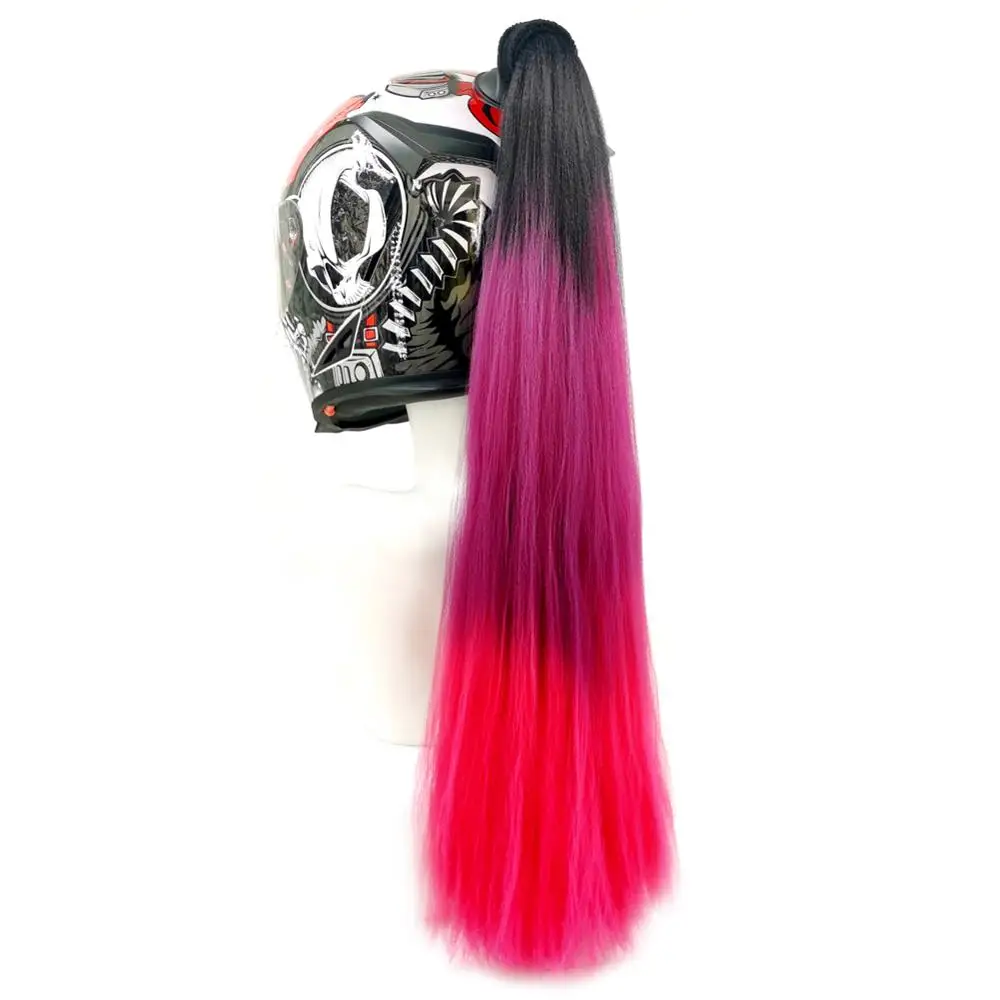 

Punk Style Motorcycle Gradient Ramp Helmet Braids Twist Braid Horn Motocross Motorbike Full Face Off Road Moto Decoration