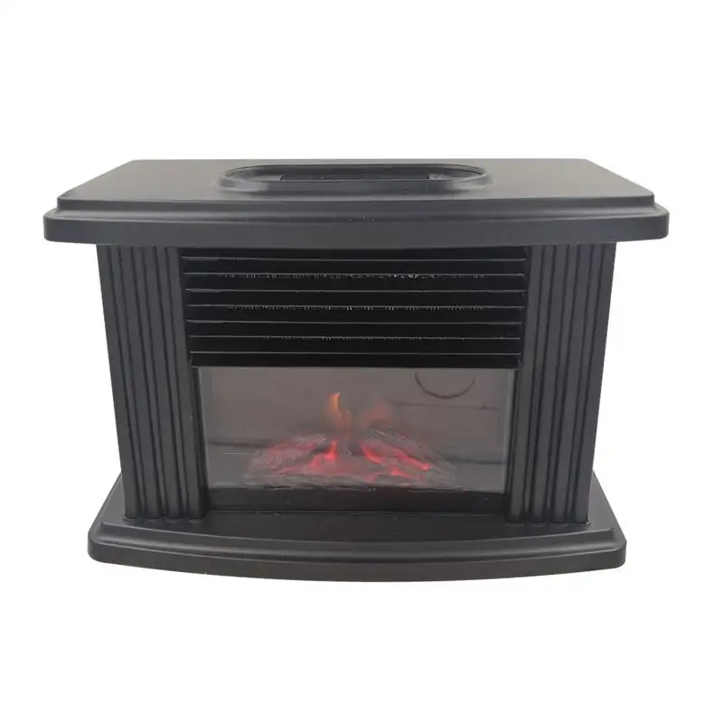 

Electric Fireplace Heater Remote Control Tabletop Warmer Simulation Flame Heating Portable Mantelpiece Room Office Heating EU