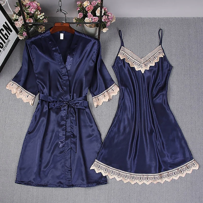 

Women 4 Pieces Pajamas Sets Seperate Rayon Satin Silk Striped Pajamas Women Sleepwear Sets Spring Summer Autumn Homewear Costume