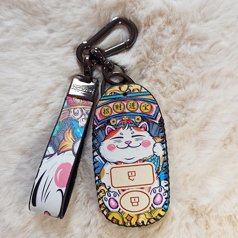 

Для Toyota Vios 2023 Raize Veloz Avanza 2022, 2 кнопки, без ключа, металлическая кожа, искусственная кожа, чехол для ключа Toyota, аксессуары