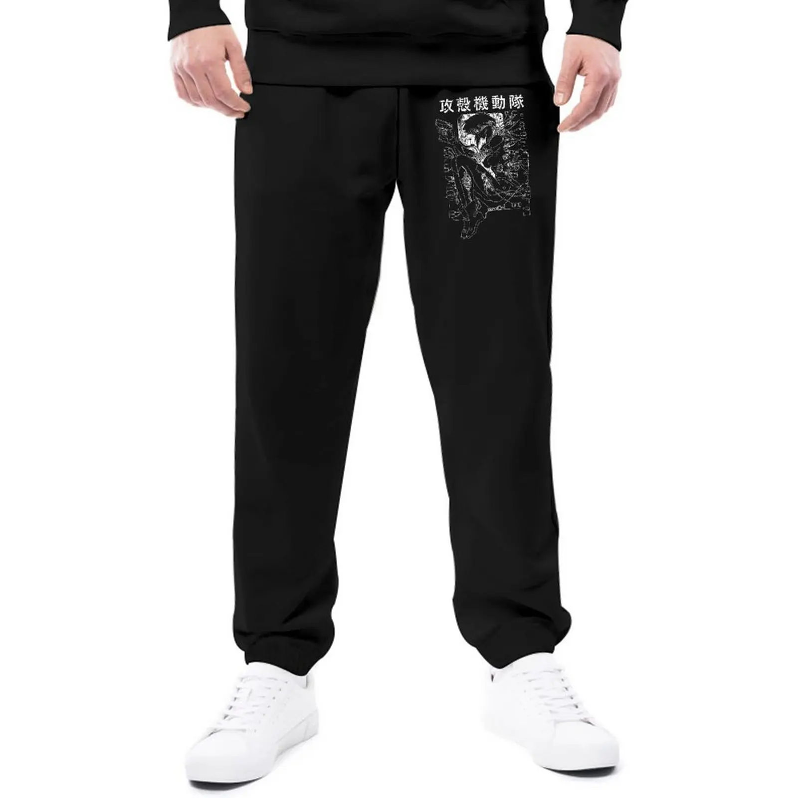 

Спортивные брюки с принтом призрака в Ракушке, винтажные спортивные штаны в японском стиле аниме, брюки большого размера Y2K, подарок на день ...