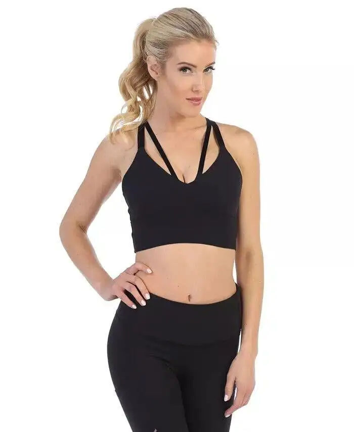 

Active High Quality Supportive Strappy Back Sports Bra