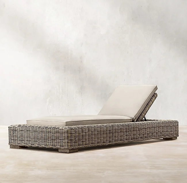 

Patio garden sets wicker outdoor hotel classic chaise lounge chair daybed