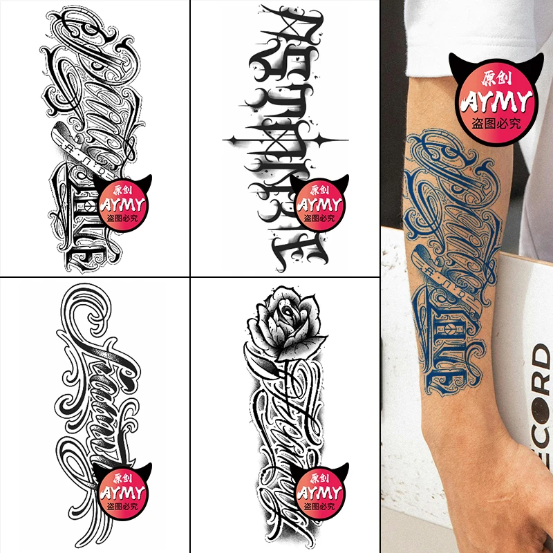 Временные тату-наклейки водостойкие стойкие для мужчин и женщин